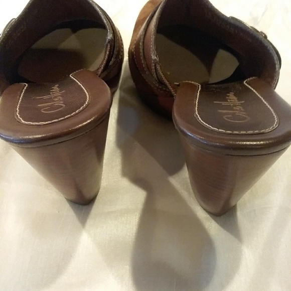 Cole Haan Leather Suede Clogs - Picture 5 of 6